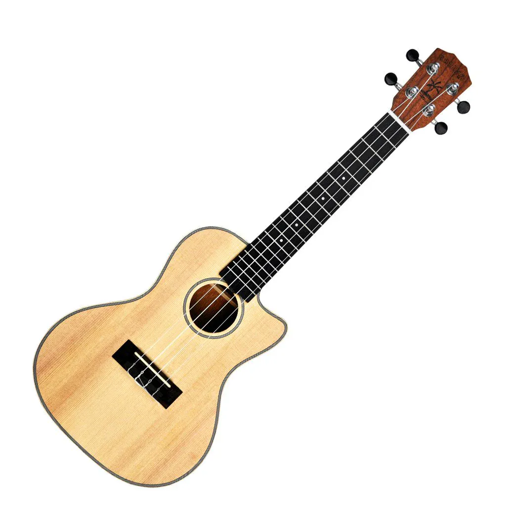 Kahuna Concert Cutaway Uke, Spruce Top Natural