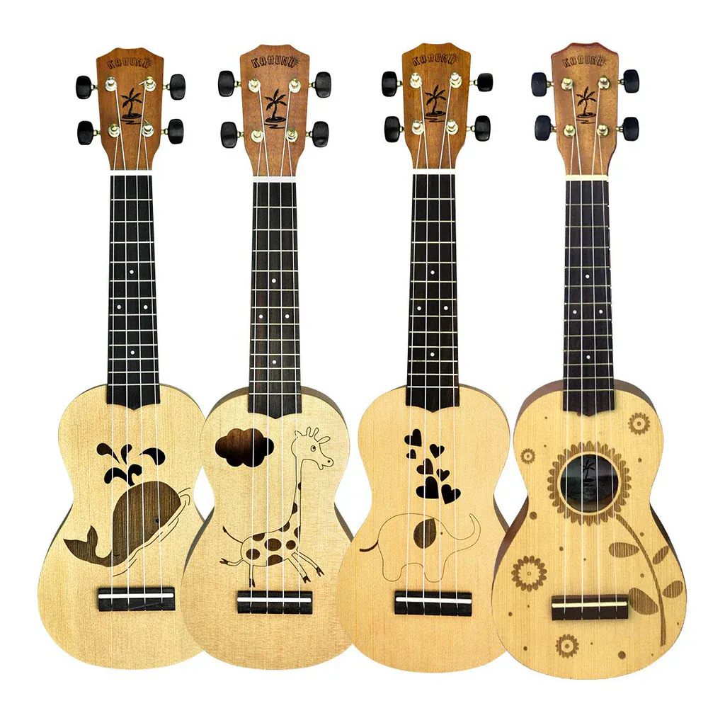 Kahuna Laser-Etched Mahogany Ukes
